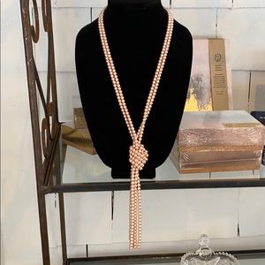 Blush Pearl Necklace 20”
